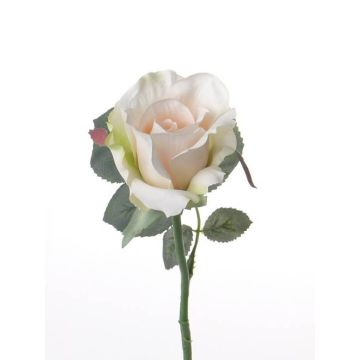 Umělá růže ELLI, krémovo-růžová, 30cm, Ø6cm
