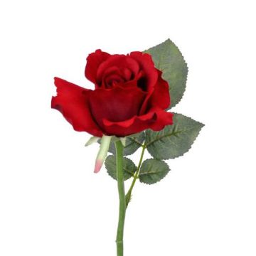 Umělá růže ELLI, červená, 30cm, Ø6cm