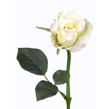 Umělá růže ELLI, krémovo-bílá, 30cm, Ø6cm