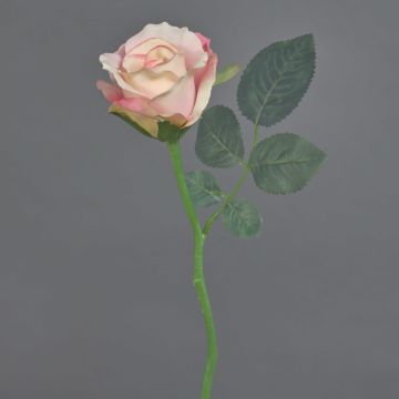Umělá růže ELLI, růžová, 30cm, Ø6cm