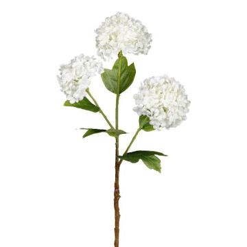 Umělá větev sněhová koule SKORNE, bílá, 60cm