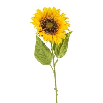 Dekorativní květina slunečnice NERKIN, žlutá, 65cm, Ø13cm