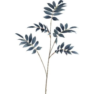 Dekorativní větev jeřabiny DRILTO, královská modř, 80cm