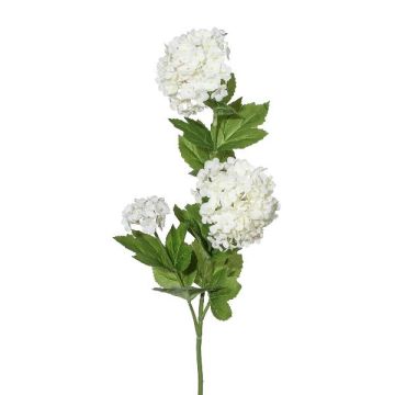 Umělá větev sněhová koule SNAVEN, krémová, 60cm