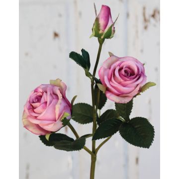 Textilní růže DELILAH, růžová, 55cm, Ø6cm