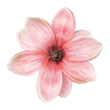 Umělý květ magnólie NURFFY, růžový, Ø16cm