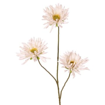 Umělá větvička chryzantémy LASDIM, bílá, 75cm, Ø11cm