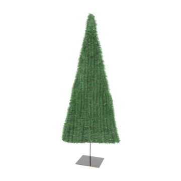 Plastový vánoční stromek JACOBUS, plochý, světle zelená, 120cm, Ø60cm