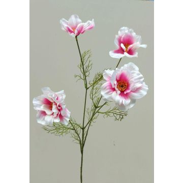 Dekorativní květinová větev PRESTIOSA košík na šperky, bílo-růžová, 75cm