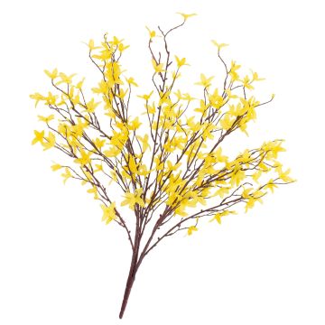 Umělá rostlina keř zlatice LOVIS, s květy, žlutá, 60cm