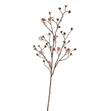 Umělá větvička javoru JOACHIM, s květy, růžovo-zelená, 110cm