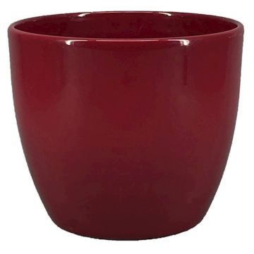 Keramický květináč velký TEHERAN BASAR, vínově červený, 27cm, Ø32cm