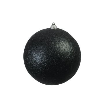 Vánoční cetka CANELA, třpytivá, černá, Ø20cm