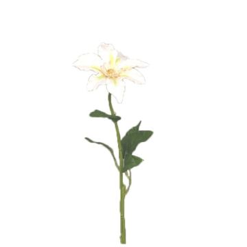 Umělá květina Clematis JINJIN, krémová, 50cm