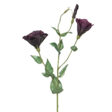 Umělá květina lisianthus FEIYUN, tmavě fialová, 85cm
