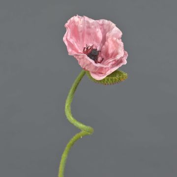 Umělá květina mák ANKANG, růžová, 70cm