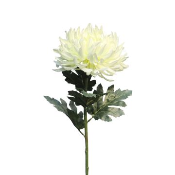 Umělá květina chryzantéma LINGYUN, bílá, 65cm