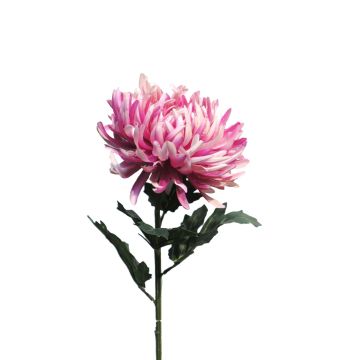 Umělá květina chryzantéma LINGYUN, růžová, 65cm