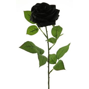 Umělá růže KAILIN, černá, 65cm