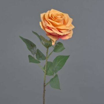 Umělá růže KAILIN, oranžová, 65cm