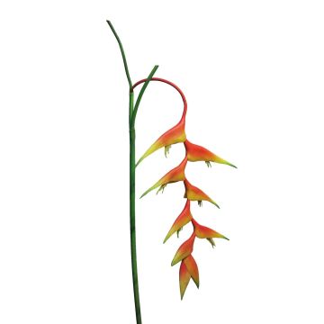 Umělá květina Heliconia MEIHUA, oranžová, 95cm