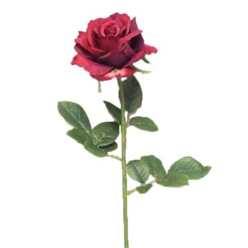 Umělá květina růže XINNAN, červená, 65cm