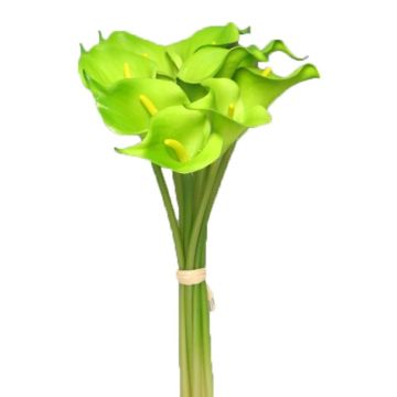 Umělá kytice Calla SHINIAN, světle zelená, 35cm