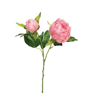Umělá květina pivoňka YIXUAN, růžová, 40cm