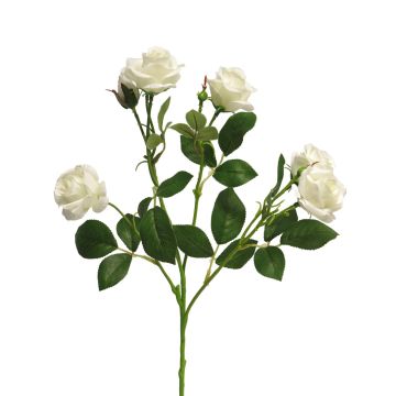 Umělá květina růže SHANZHA, krémová, 70cm