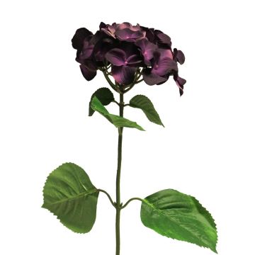 Umělá květina hortenzie MEITAO, tmavě fialová, 70cm