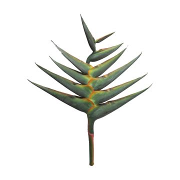 Umělý květ helikónie LINLI, tmavě zelená, 120cm
