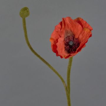 Umělá květina vlčí mák YILAN, červený, 60cm