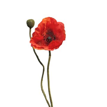 Umělá květina vlčí mák YILAN, červený, 60cm