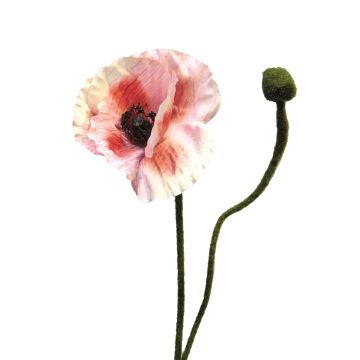Umělá květina vlčí mák YILAN, růžovo-růžová, 60cm