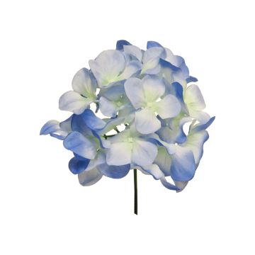Dekorativní květina hortenzie FUHUA, modro-bílá, 25cm