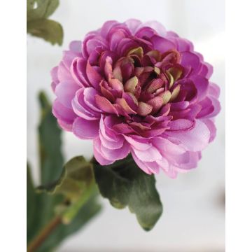 Umělá chryzantéma RYON, fialová, 70cm, Ø3-5cm
