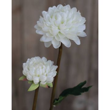 Umělá chryzantéma RYON, bílá, 70cm, Ø3-5cm