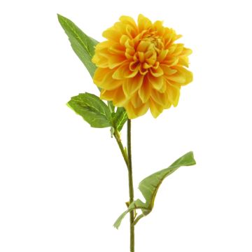 Umělá květina jiřina WANRU, žlutooranžová, 50cm