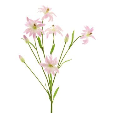 Umělá květina divoká lilie WENHAO, růžová-krémová, 95cm