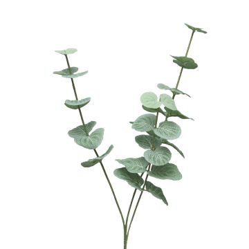 Umělá větev eukalyptus FENYU, zeleno-bílá, 60cm