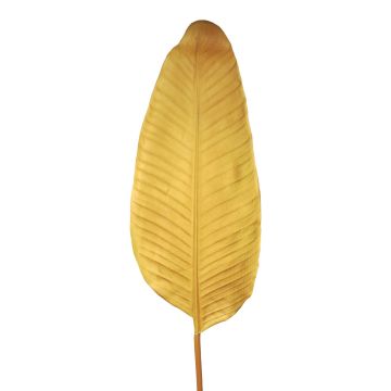 Umělý banánový list MEISHUO, žlutohnědý, 110cm