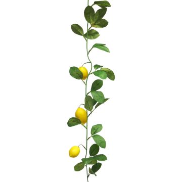 Dekorativní girlanda citron XIALIN s plody, žlutý, 180cm