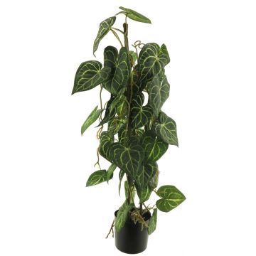Umělá rostlina Břečťan skvrnitý SHUSU, zelená, 80cm