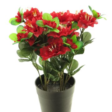 Umělá květina azalka JINGSHU, červená, 25cm