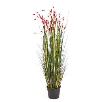 Umělá rostlina zvonek JULIA, červená, 120cm