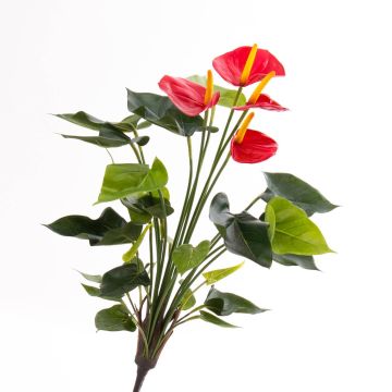Umělá květina sasanka LORIE na zápichu, červená, 55cm, 6x8cm