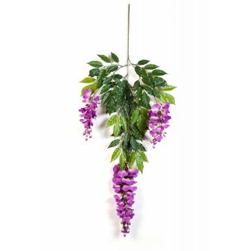 Umělá větvička vistárie LAUREN, s květy, fialová, 85cm