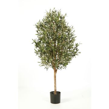 Umělý stromeček olivovník PLATON, skutečný kmen, s plody, 140cm