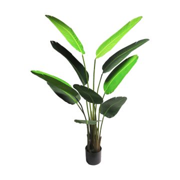 Umělá rostlina Strelitzia LUOROU, zelená, 160cm
