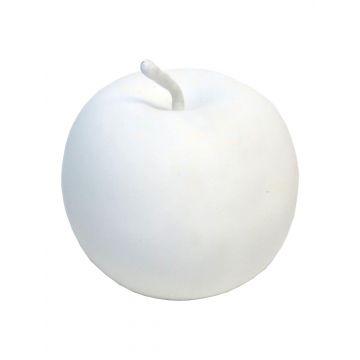Dekorativní jablko CHENYUN, matně bílé, 8cm